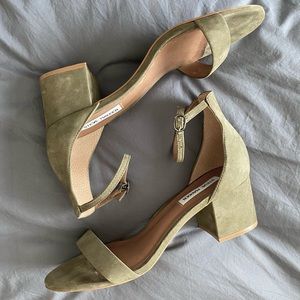 Steve Madden Irenee Block Heels, Green - Size 9.5M